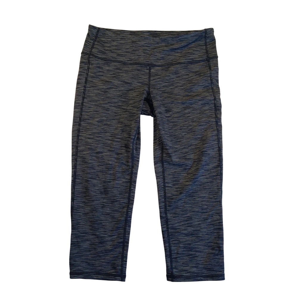 Athleta Crop Leggings Women's Medium‎ Heather Gray High Rise Capri Activewear